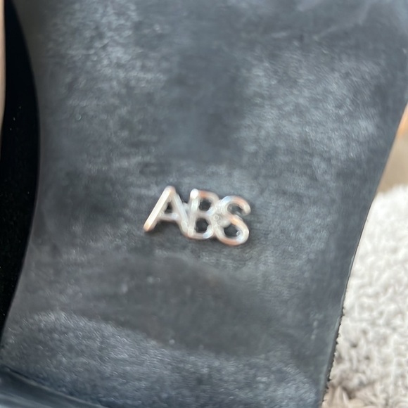 ABS Allen Schwartz Persiphone Leather Metallic Boots 7.5 - Picture 6 of 9